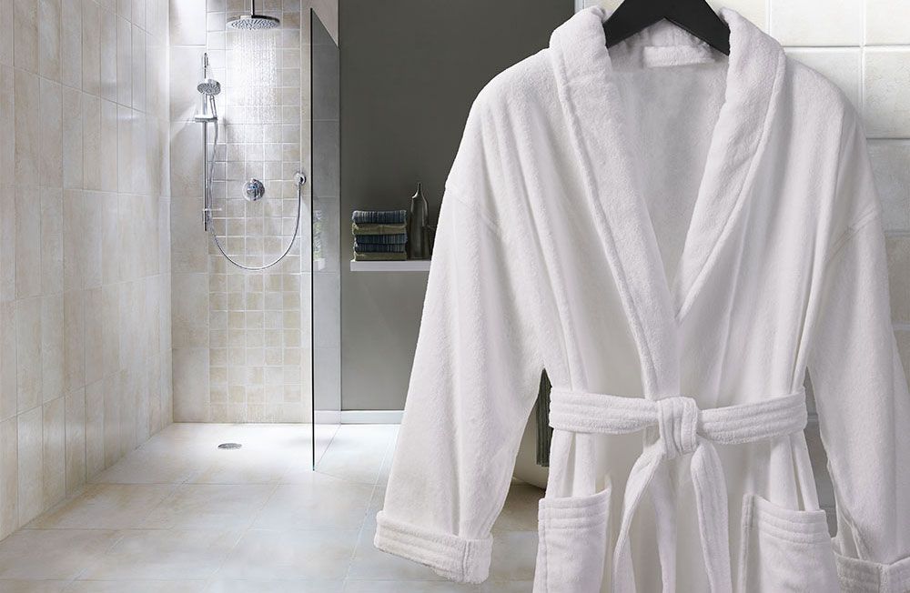 Terry Velour Shawl Robe 1