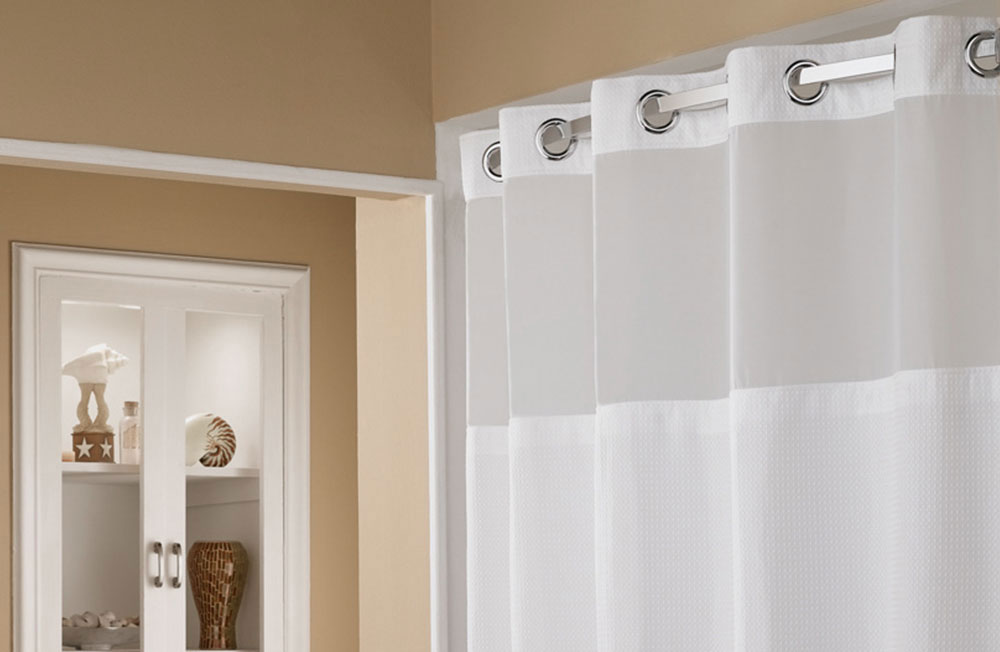 Basketweave Shower Curtain 2